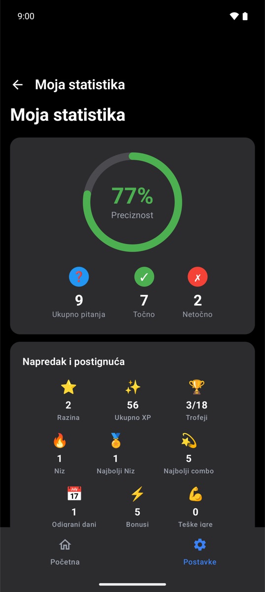 Statistika s preciznošću i postignućima